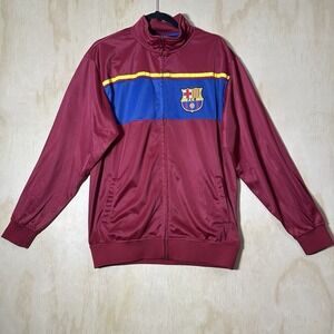 FC‎ Barcelona Officially Licensed Zipper Soccer Jacket  Size Large